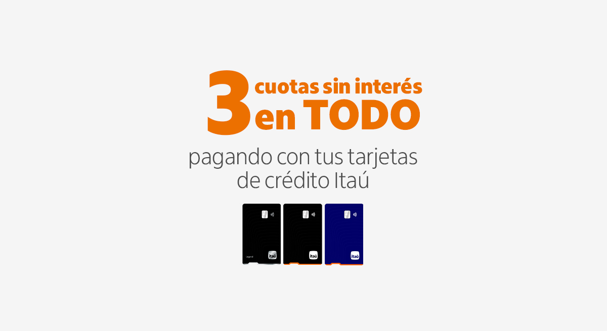 3 cuotas sin interes