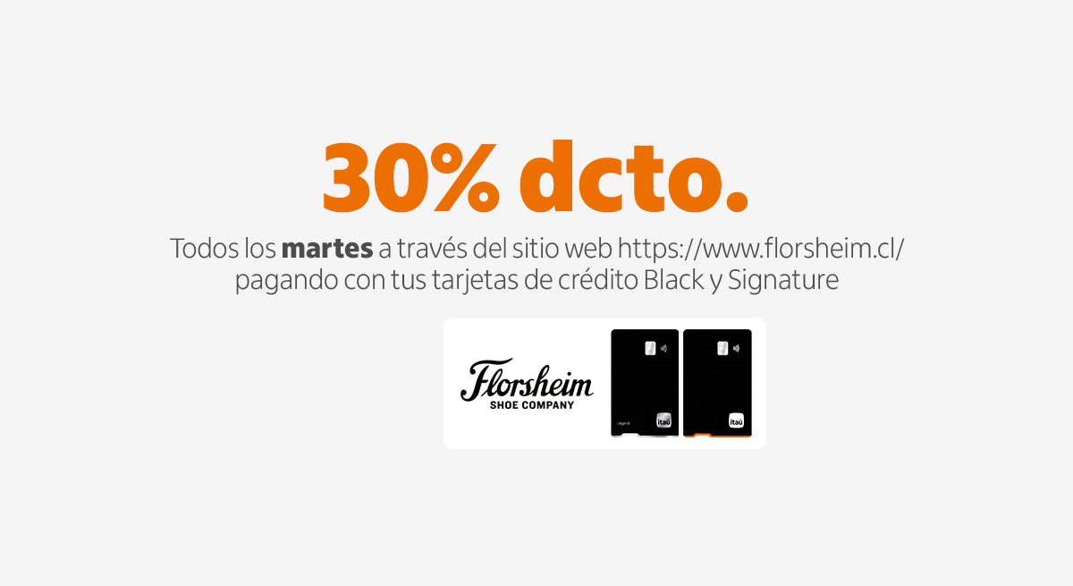 Martes de Florsheim 30% descuento